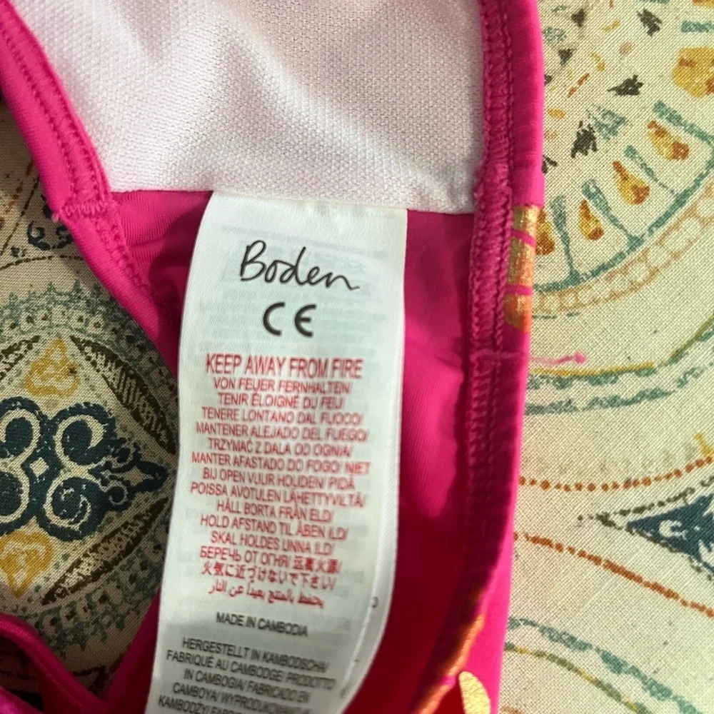Boden Kids Bikini - Pink with Gold Shells